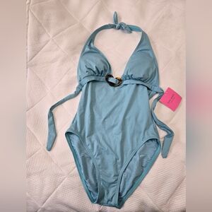Kate Spade Light Blue One Piece Swimsuit